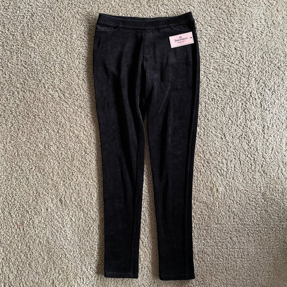 Juicy Couture velour leggings - TWO (2) pair. 1 NWT, 1 used.